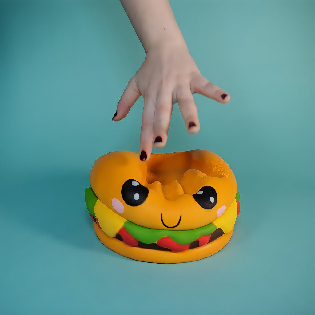 Giant Smiley Burger Squishy - Sloomooinstitute