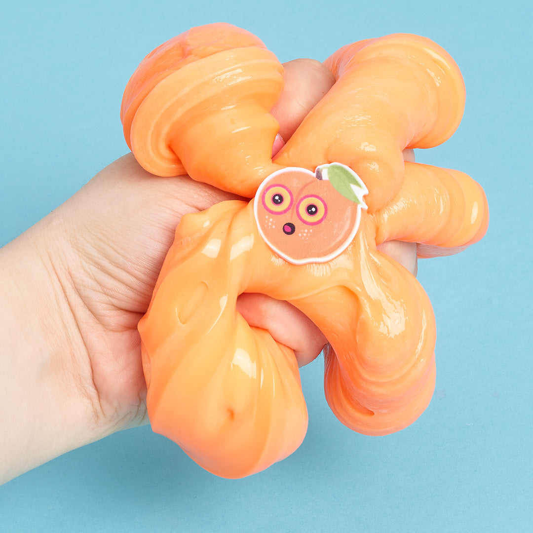 HI-CHEW® x Sloomoo Peach Infrusions Slime - Sloomoo Institute Ecommerce 