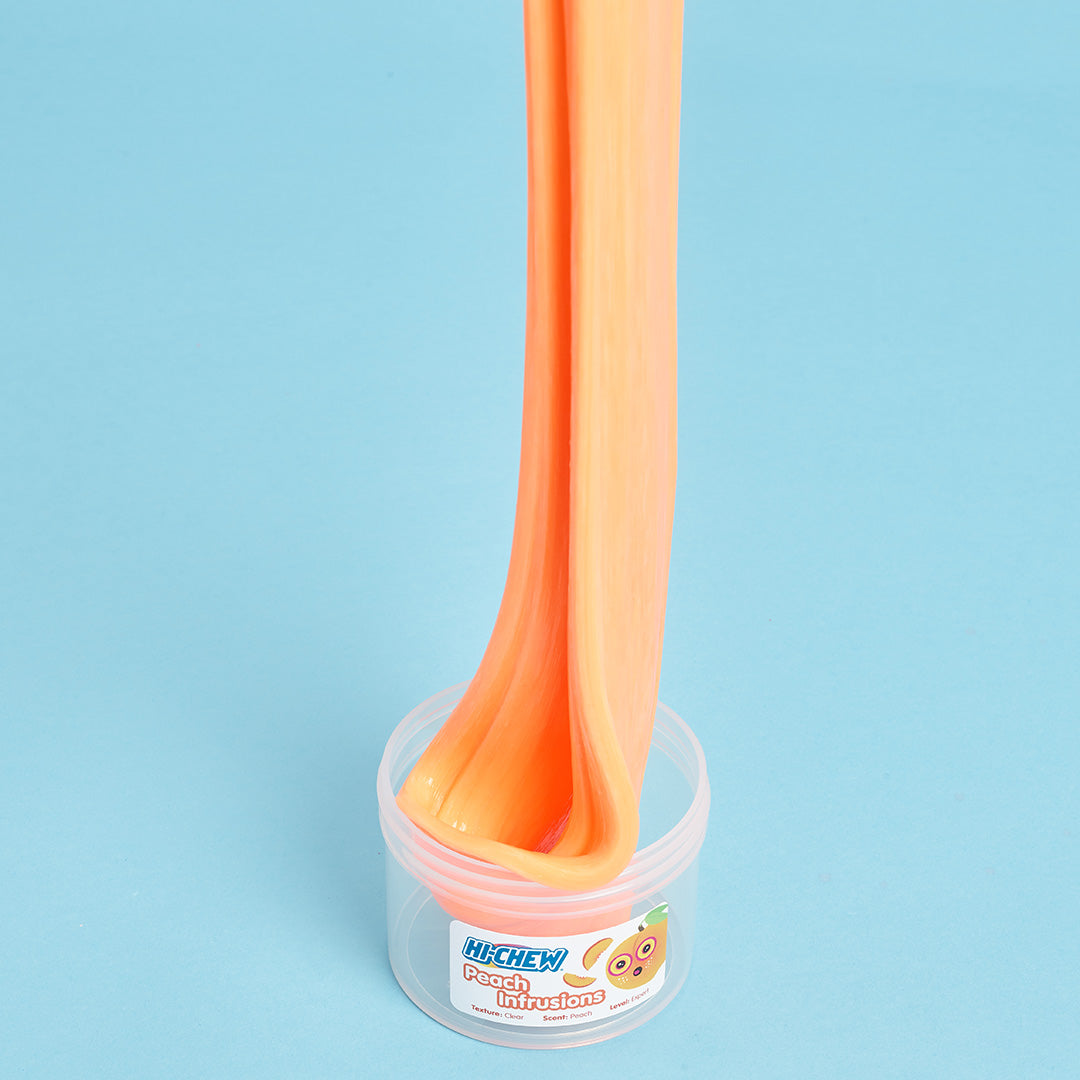 HI-CHEW® x Sloomoo Peach Infrusions Slime - Sloomoo Institute Ecommerce 