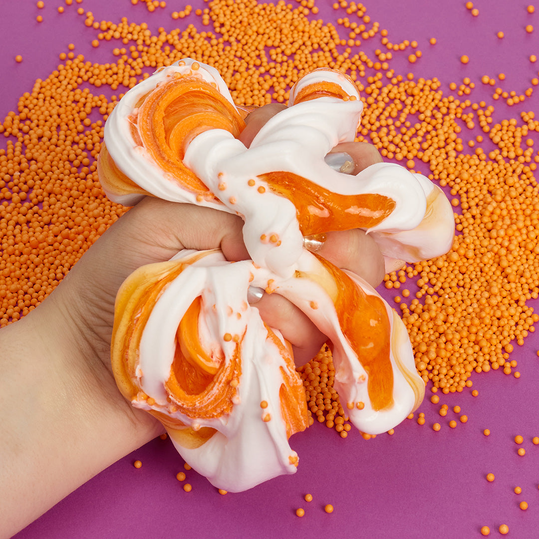 Pumpkin Marshmallow Waffles Slime